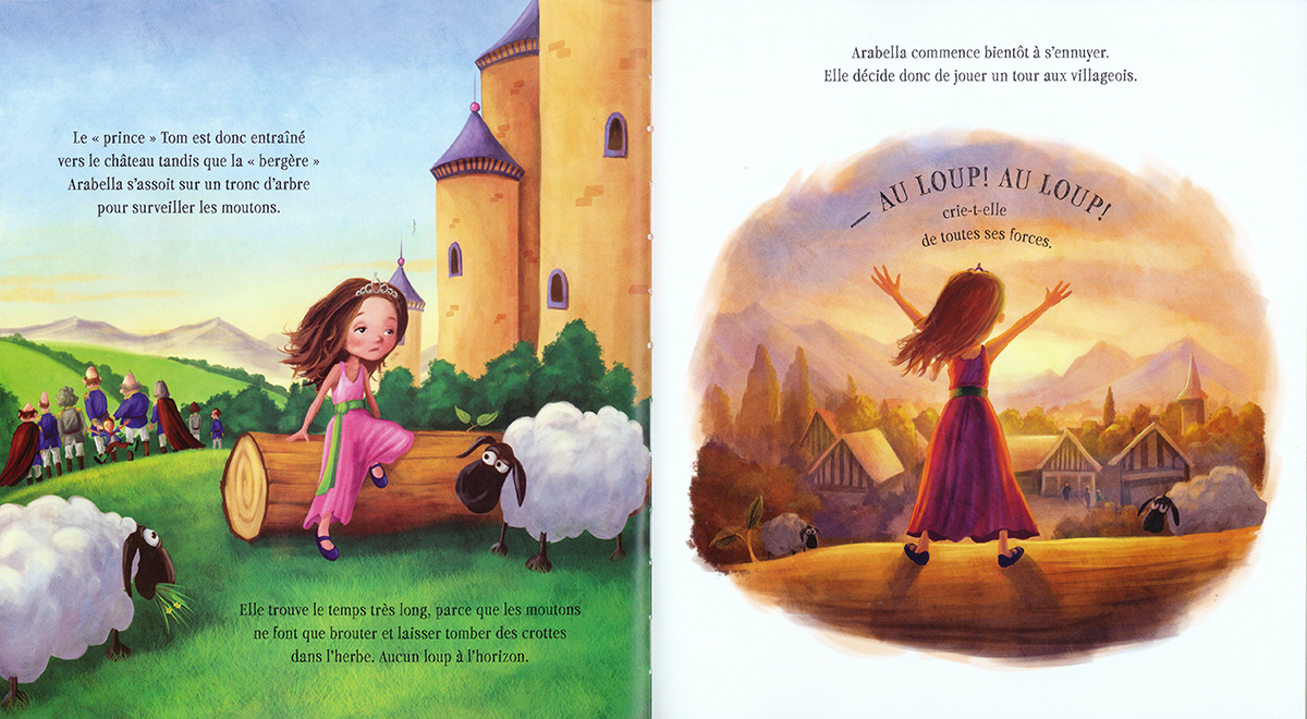 Éditions Scholastic Contes réinventés La princesse qui criait au loup