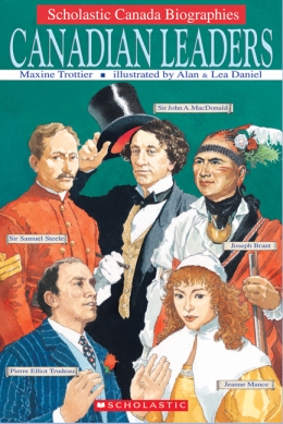 Scholastic Canada Biographies: Canadian Leaders