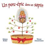 Un porc-épic dans un sapin