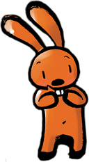 Character illustration of a bunny