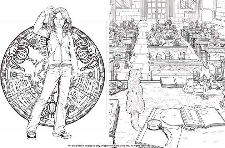 Harry Potter: Magical Places and Characters Coloring Book
