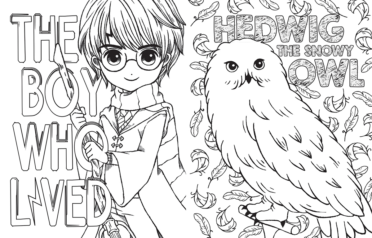 Miami Mall Harry Potter Coloring Book Www nojirien co jp