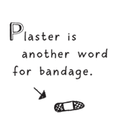 Plaster: bandage