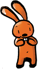 Illustration de caractère d'un lapin
