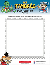 Activite 1 - Dessine un timbre pour le club de philatélie de l'école Bois-Joli.