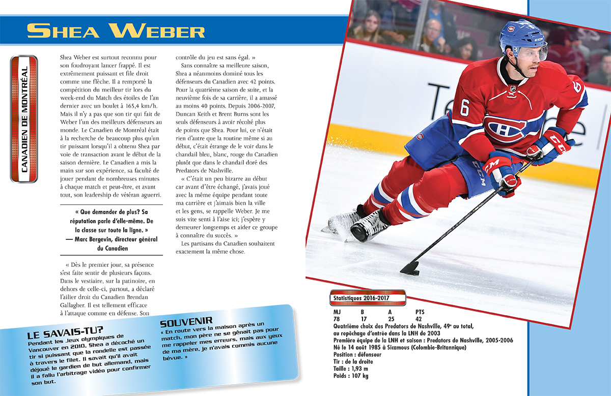 Éditions Scholastic Le hockey ses supervedettes 20172018