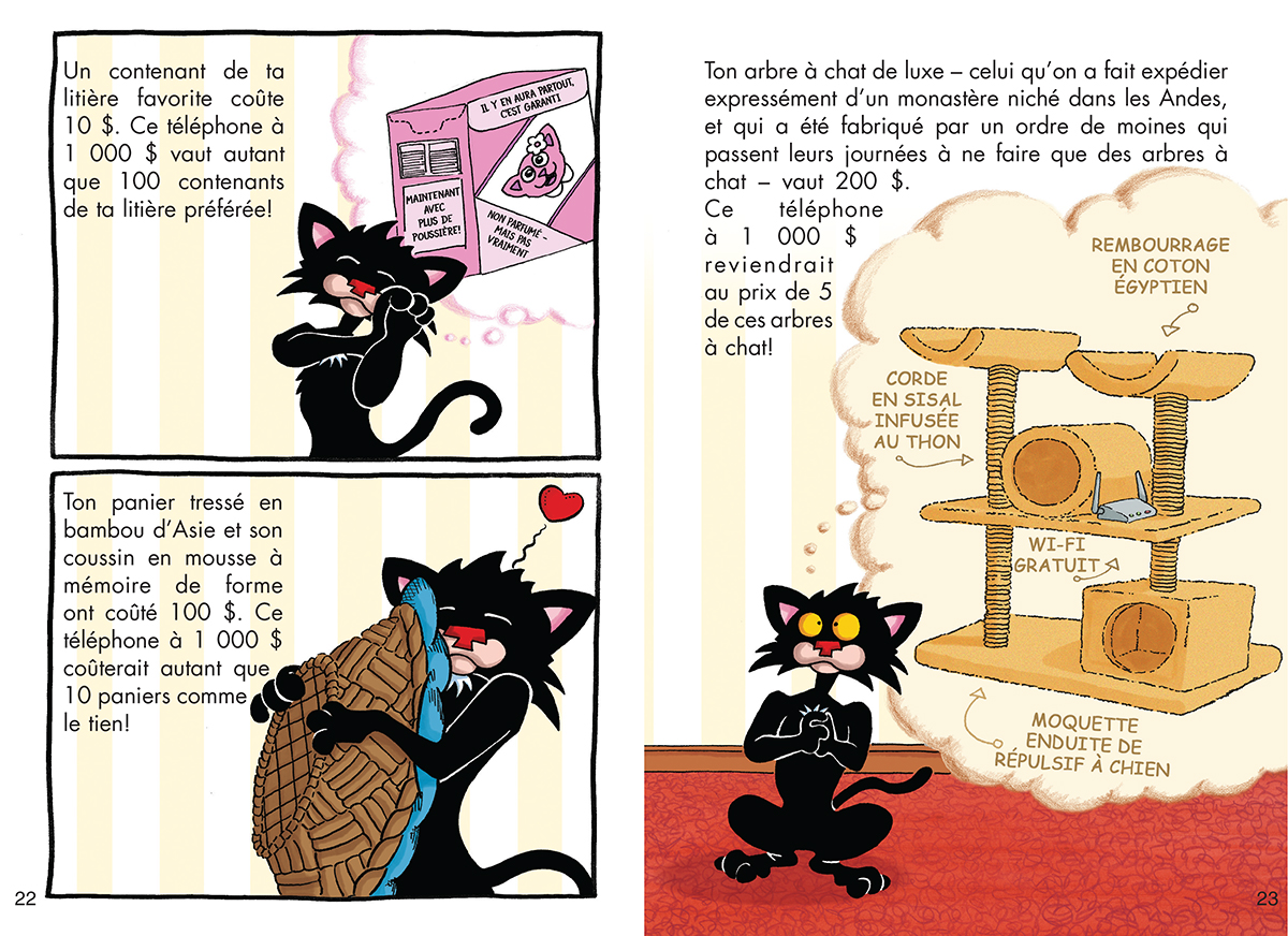 Éditions Scholastic Méchant Minou veut un téléphone (BD)