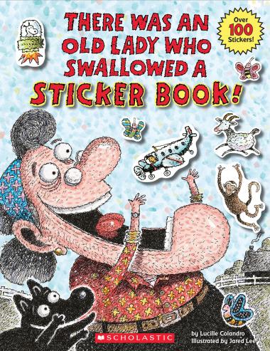 Photo of There Was an Old Lady Who Swallowed a Sticker Book!