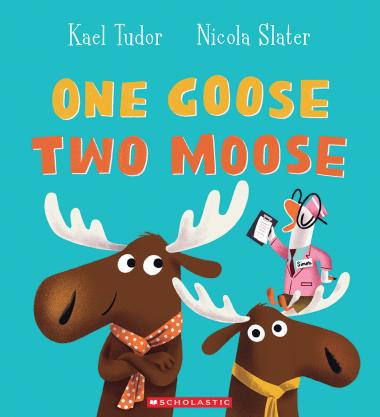 Photo of One Goose, Two Moose