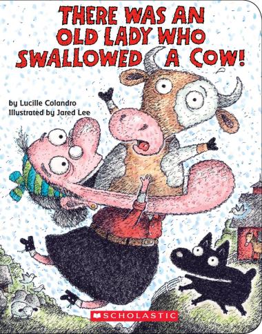 Photo of There Was an Old Lady Who Swallowed a Cow! (Board Book)