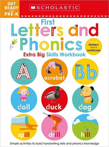 Photo of First Letters and Phonics Get Ready for Pre-K Workbook: Scholastic Early Learners (Extra Big Skills Workbook)