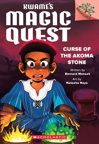 Book cover for Curse of the Akoma Stone: A Branches Book (Kwame's Magic Quest #4)
