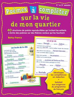 Poèmes à compléter sur la vie dans mon quartier