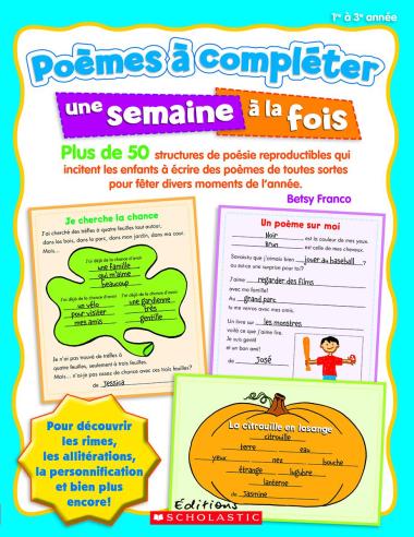 Photo of Poèmes à compléter une semaine à la fois