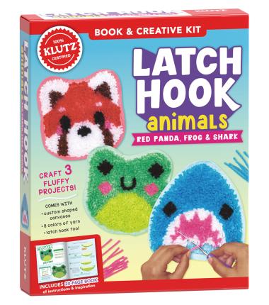 Photo of Latch Hook Animals: Red Panda, Frog & Shark