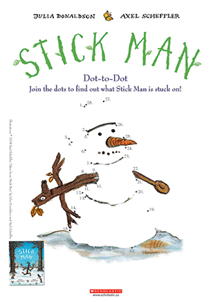 Stick Man Dot-To-Dot