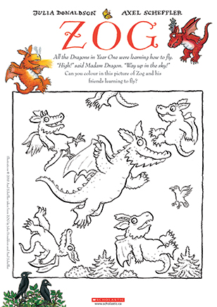 Zog Colouring Sheet